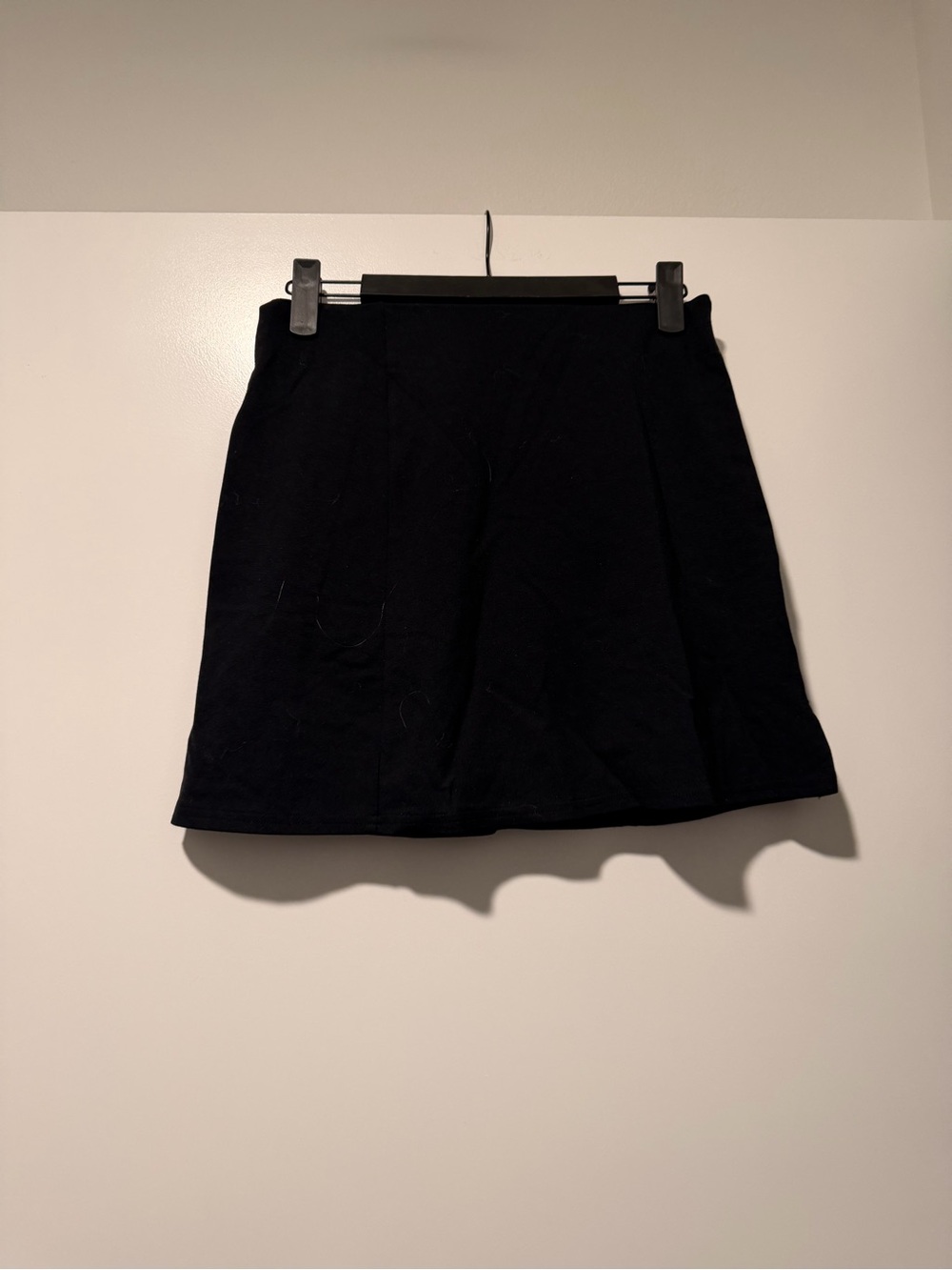Windsor Black Mini Skirt — Structured A-Line